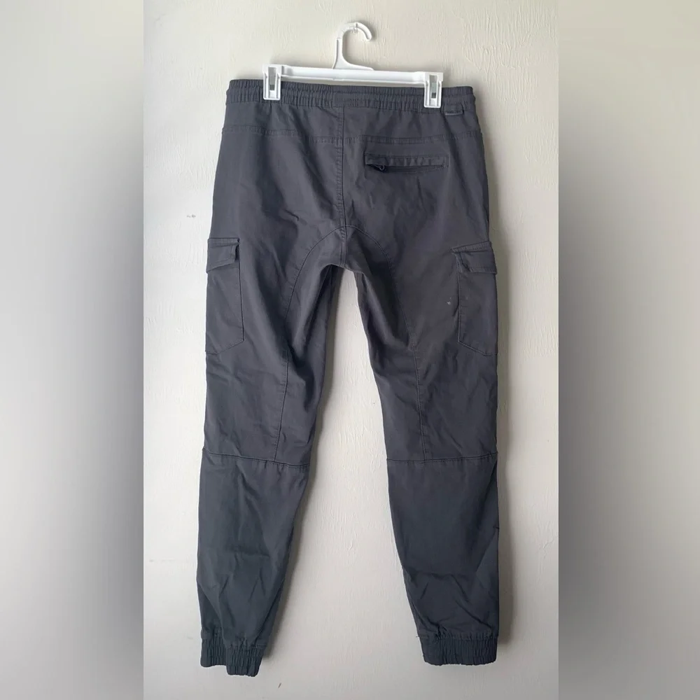 PROJEK RAW Men’s Grey Joggers,With drawstrings, tapered legs and,leg pockets - Picture 5 of 9